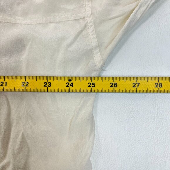 NWOT Johnny Was Biya Embroidered Floral Silk Button-Down Shirt Blouse Sz S - Picture 10 of 12